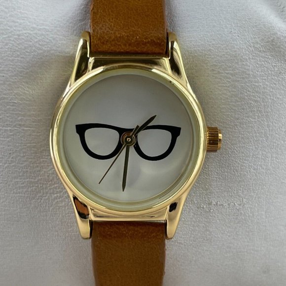 FMD Women Wristwatch Brown Faux Leather band Quartz Analog Watch w/ Box - Picture 2 of 12